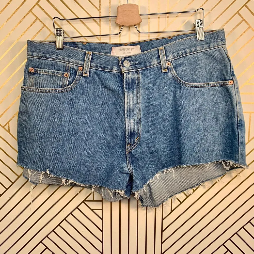 Levi's 560 Comfort Fit Jean Denim Cutoff‎ Shorts
